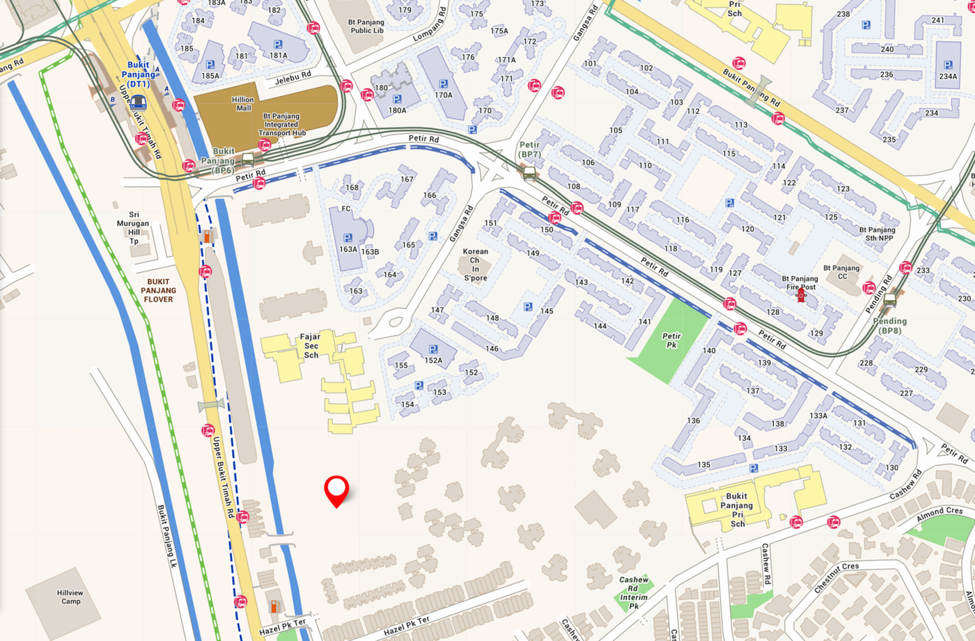 Location_Map_For The_Myst Condo_at_Upper_Bukit_Timah_Road_Bukit_Panjang_By_City_Developments_Limited_CDL